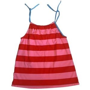 Hanna Andersson Striped Tank Dress Red & Pink Size 140 (10)